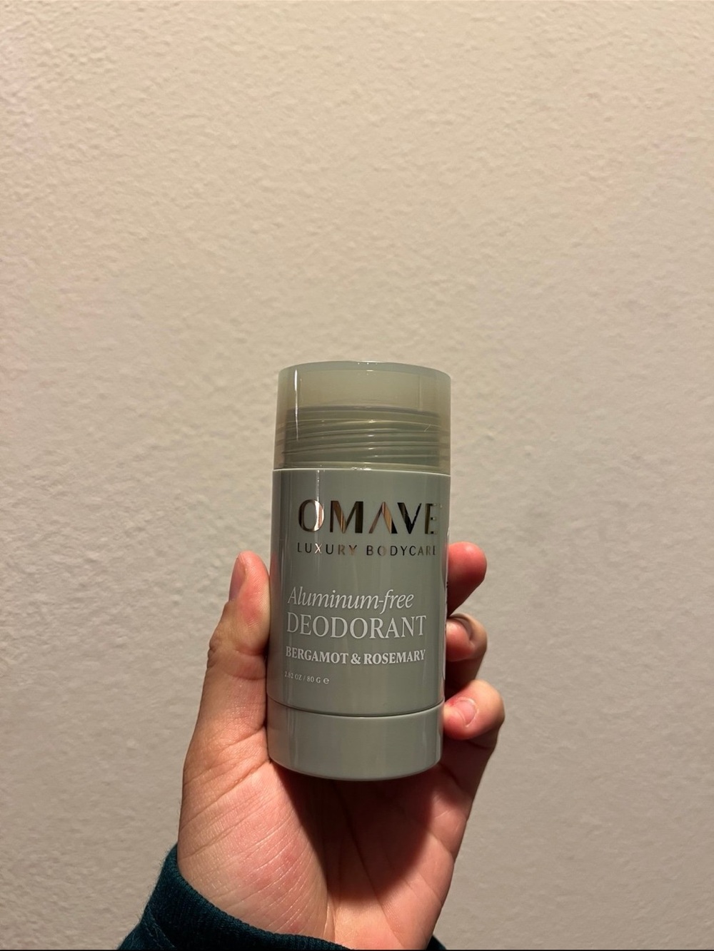 Omave Luxury Aluminum-Free Deodorant in Bergamot & Rosemary scent 2.8 oz
